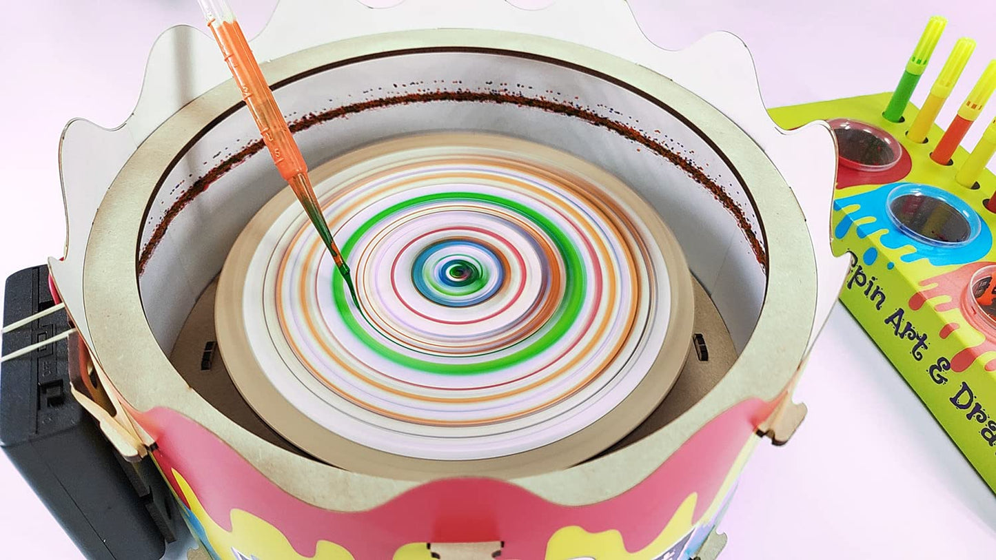DIY Spin Art Machine & Drawbot Paint Craft Kit