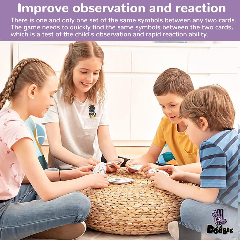 Round Colorful Classic Card Game for Kids