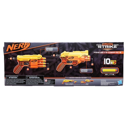 Nerf Alpha Strike Fang QS-6 and Cobra RC-6 Blasters