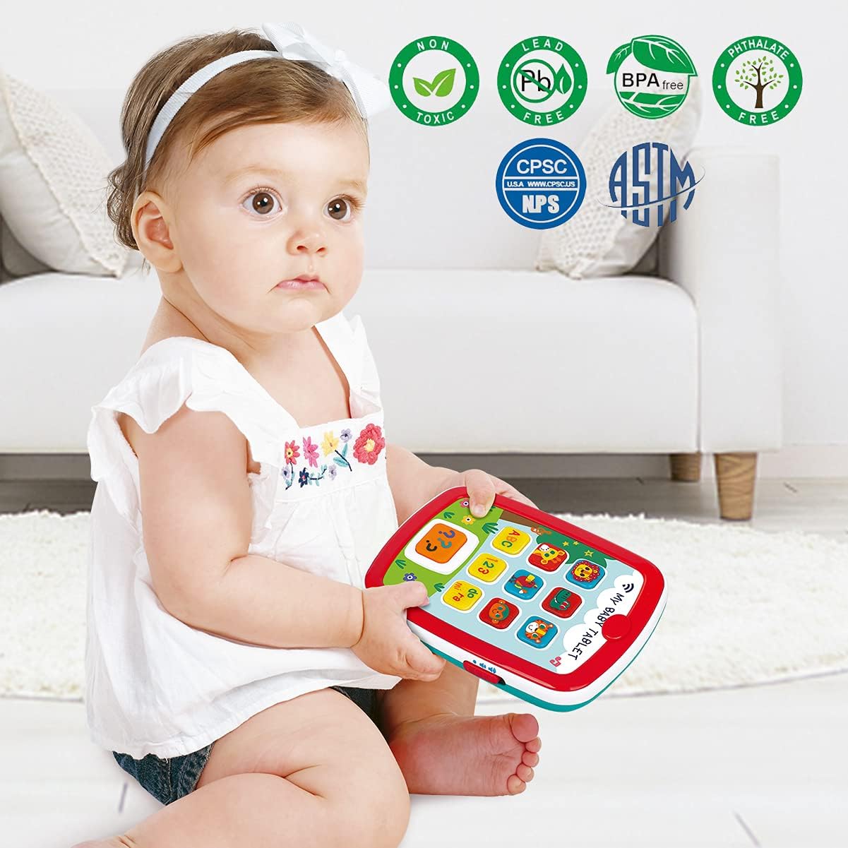 My Baby Educational Tablet Mobile Tab with Music Lights