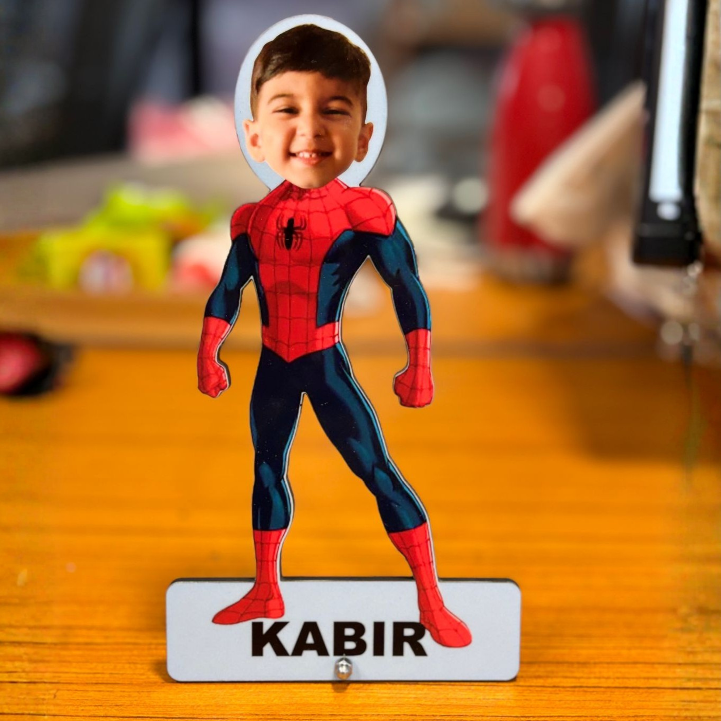 Personalised photo caricature stand