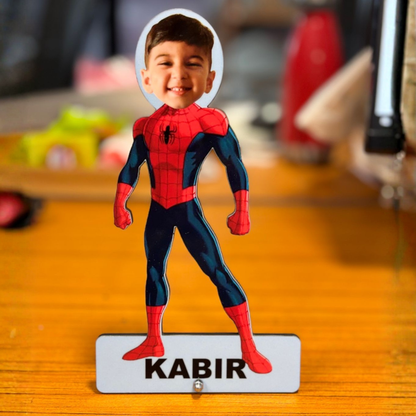 Personalised photo caricature stand