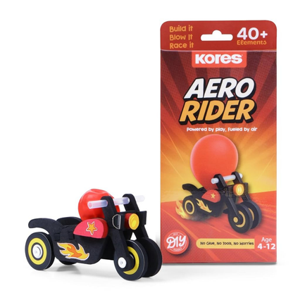 Kores Aero Rider DIY Balloon Powered Motorcycle Toy for Kids (4–12 Years)