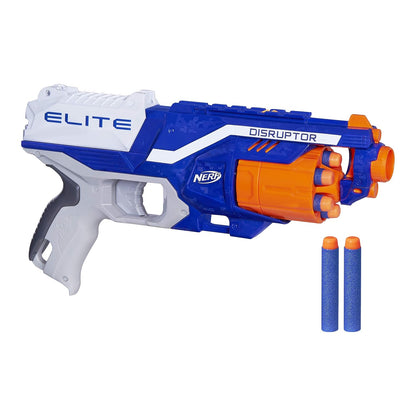 Nerf Plastic Disruptor Elite Blaster 6-Dart Rotating Drum
