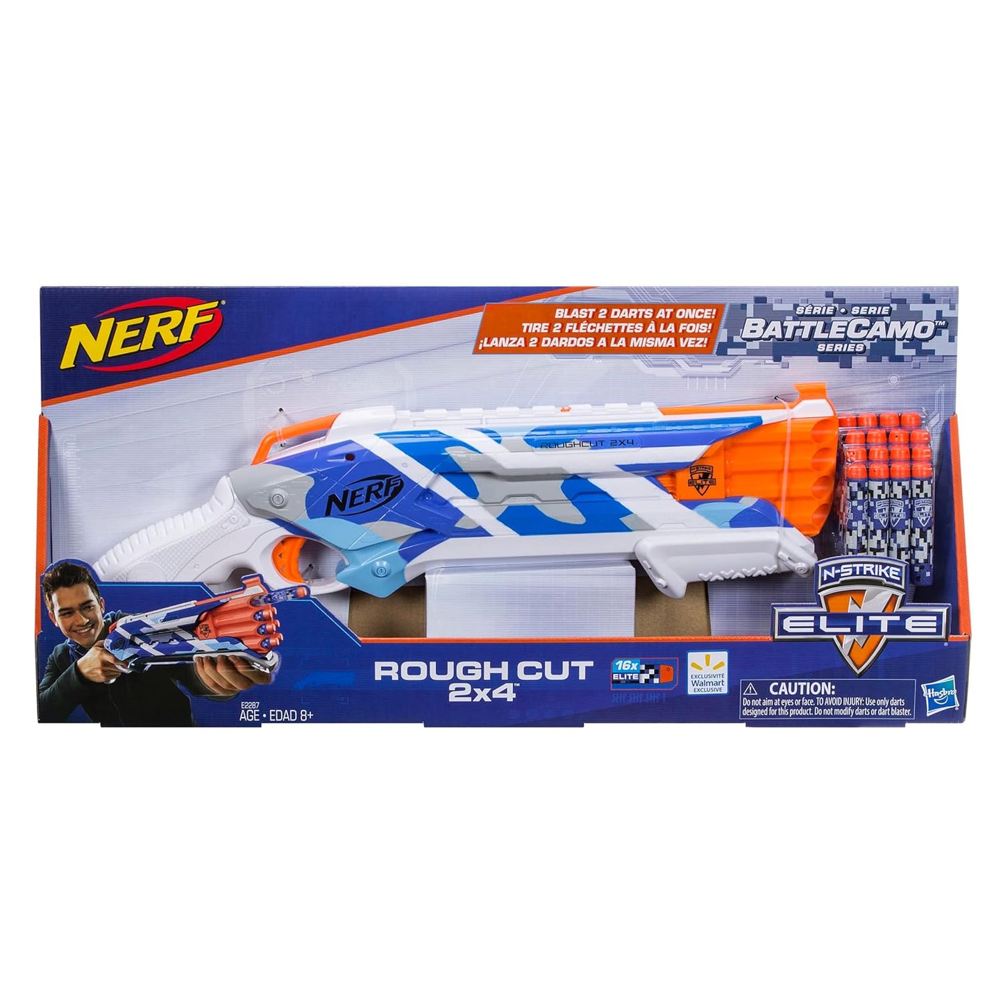 Nerf N-Strike Elite BattleCamo Series Rough Cut 2x4 for Kids