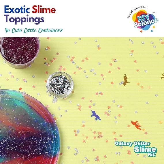 Galaxy Glitter Slime DIY Kit – Make Your Own Sparkly Slime | Complete Science & Sensory Craft Set for Kids (Ages 8+)