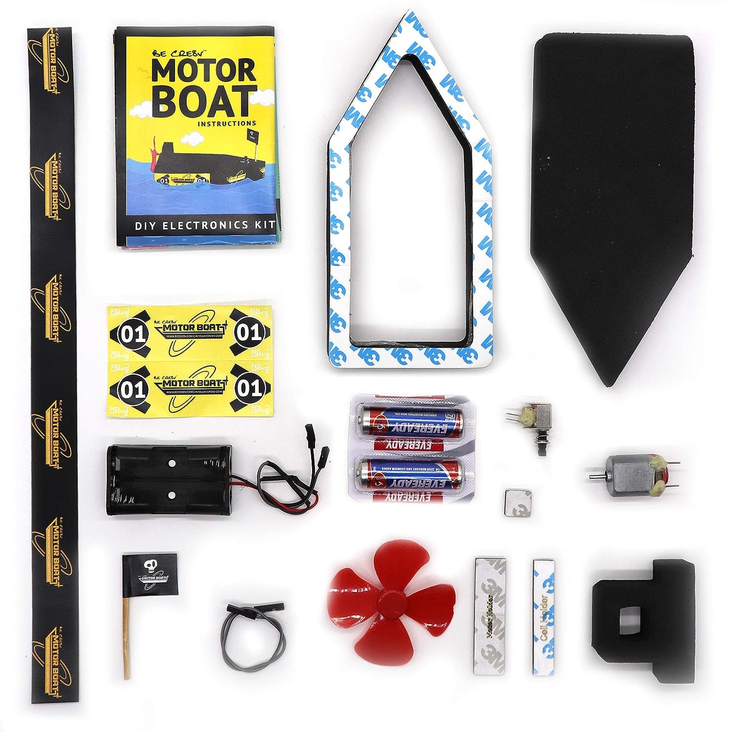 Motor Boat Educational DIY Kit for Kids (STEM Based)