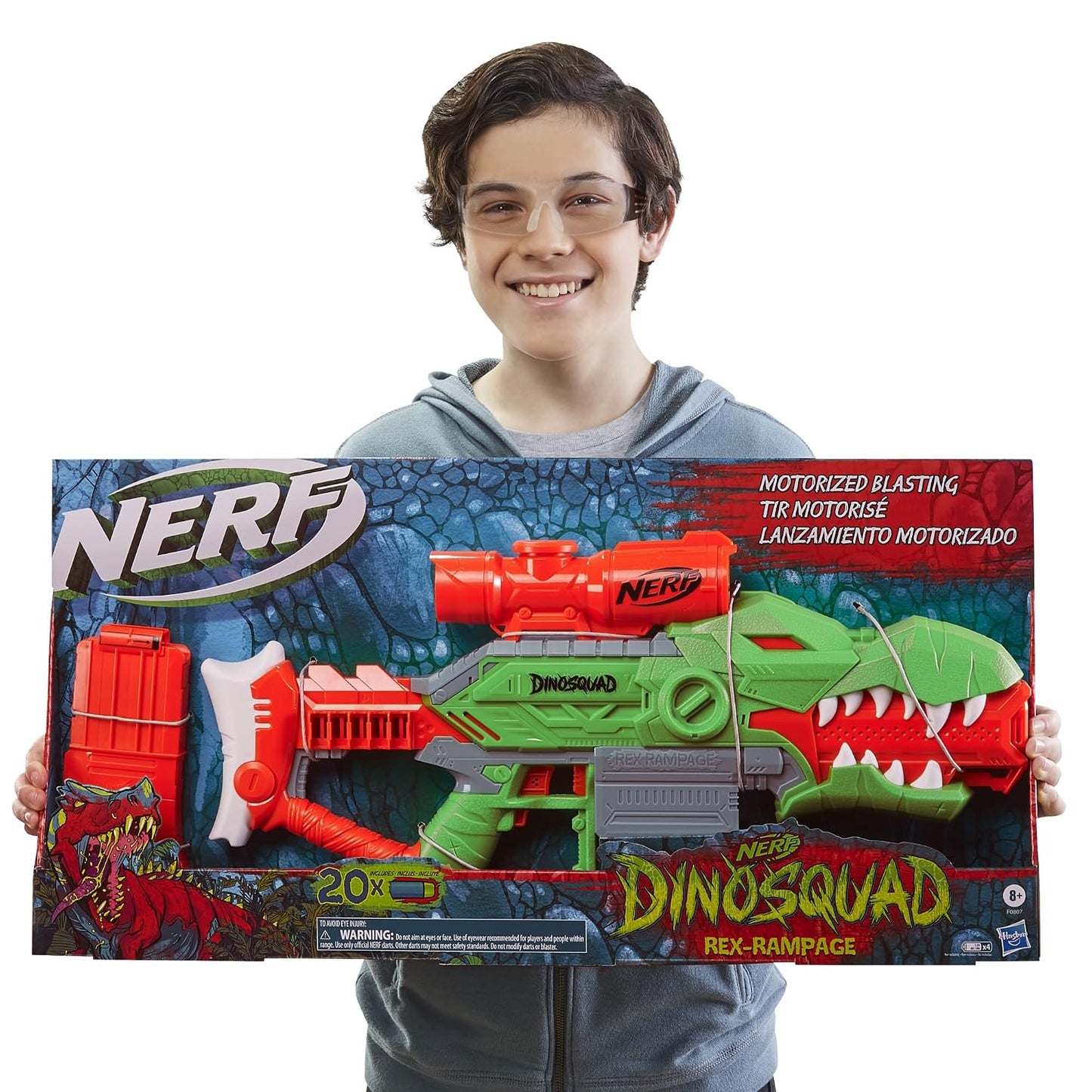 Nerf DinoSquad Rex-Rampage Motorized Dart Blaster