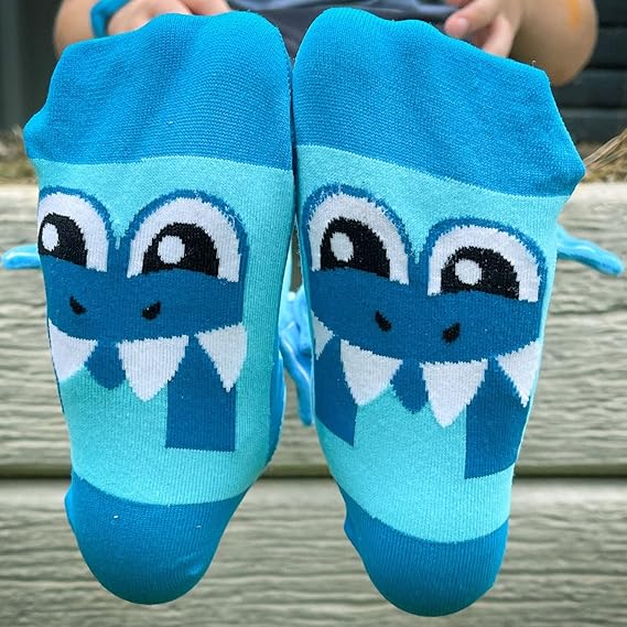 Shark Socks, Adorable knee-High Socks With Custom Made Plush Fins