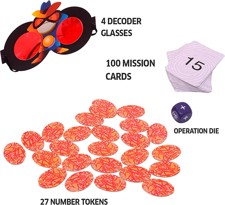 Super Math Spy Board Games - A Fun Mental Math Game