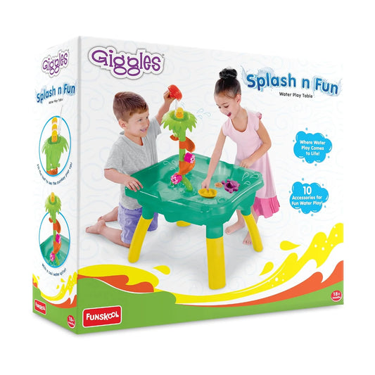 Splash & Fun Water Play Table | Interactive Sensory Toy for Toddlers | Includes Floating Toys & Water Wheels | Indoor & Outdoor Playset