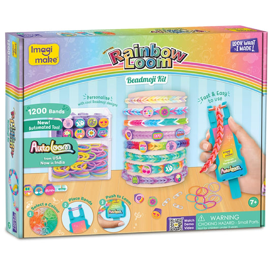 Imagimake Rainbow Loom Beadmoji Bracelet Making Kit