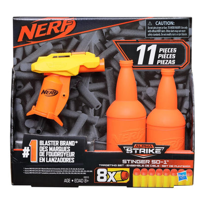 Nerf Alpha Strike Set Stinger Sd-1 Toy Blaster with Targeting Set-11-Piece Alpha Strike Set Includes Toy Blaster