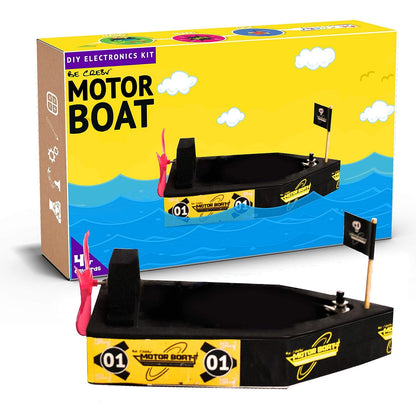 Motor Boat Educational DIY Kit for Kids (STEM Based)