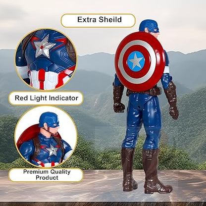 Avengers  Action Figures with Light-Up Chest – Premium Hero Toys with Sound & LED Effect