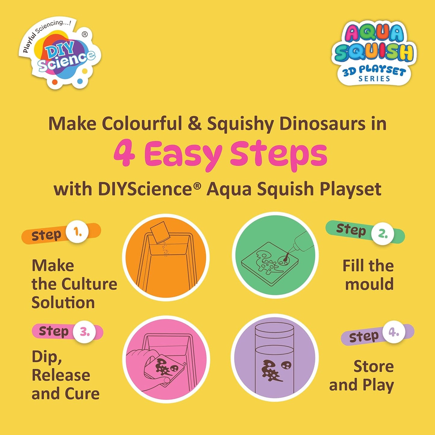 Aqua Squish Kit | Make 3D Colourful and Soft Squishy