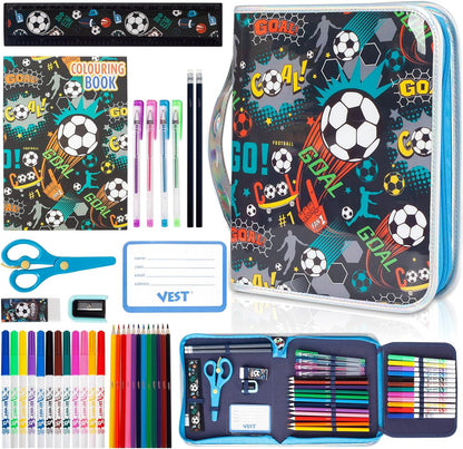 Stationery Art Coloring Set - Zip It Pencil Case