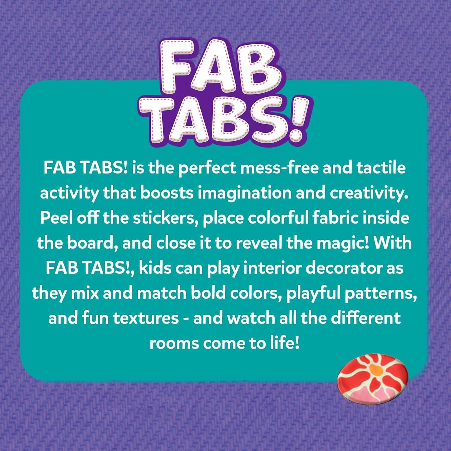 Skillmatics Fab Tabs – Sensory & Tactile Fabric Art & Craft Kit for Kids