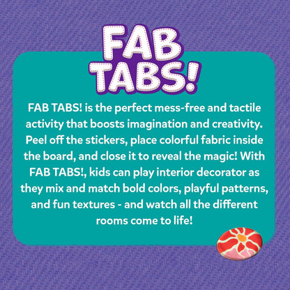 Skillmatics Fab Tabs – Sensory & Tactile Fabric Art & Craft Kit for Kids