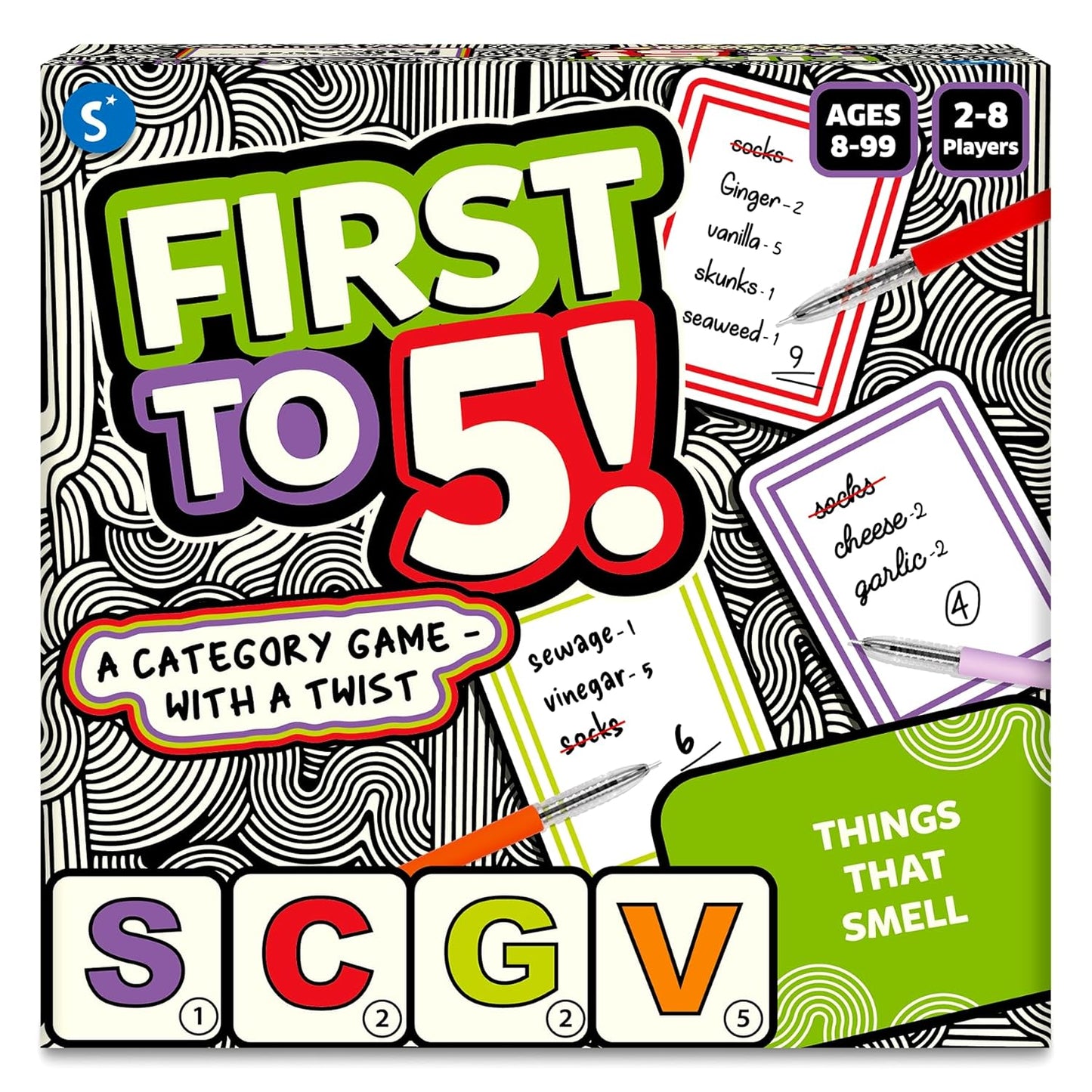 First to 5, Category Game with a Twist