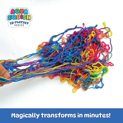 🌈 Rainbow Noodles Aqua Squish DIY Science Kit | Make 200+ ft of Colorful, Squishy Noodles