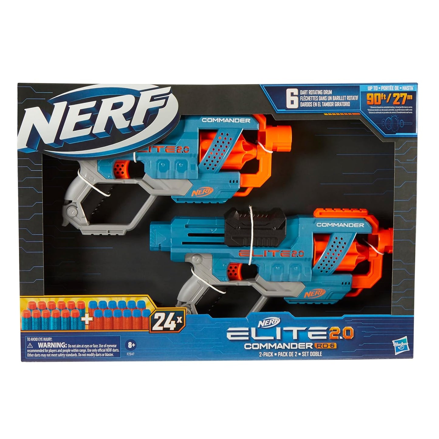 Nerf Elite 2.0 Commander RD-6 Blaster 2-Pack