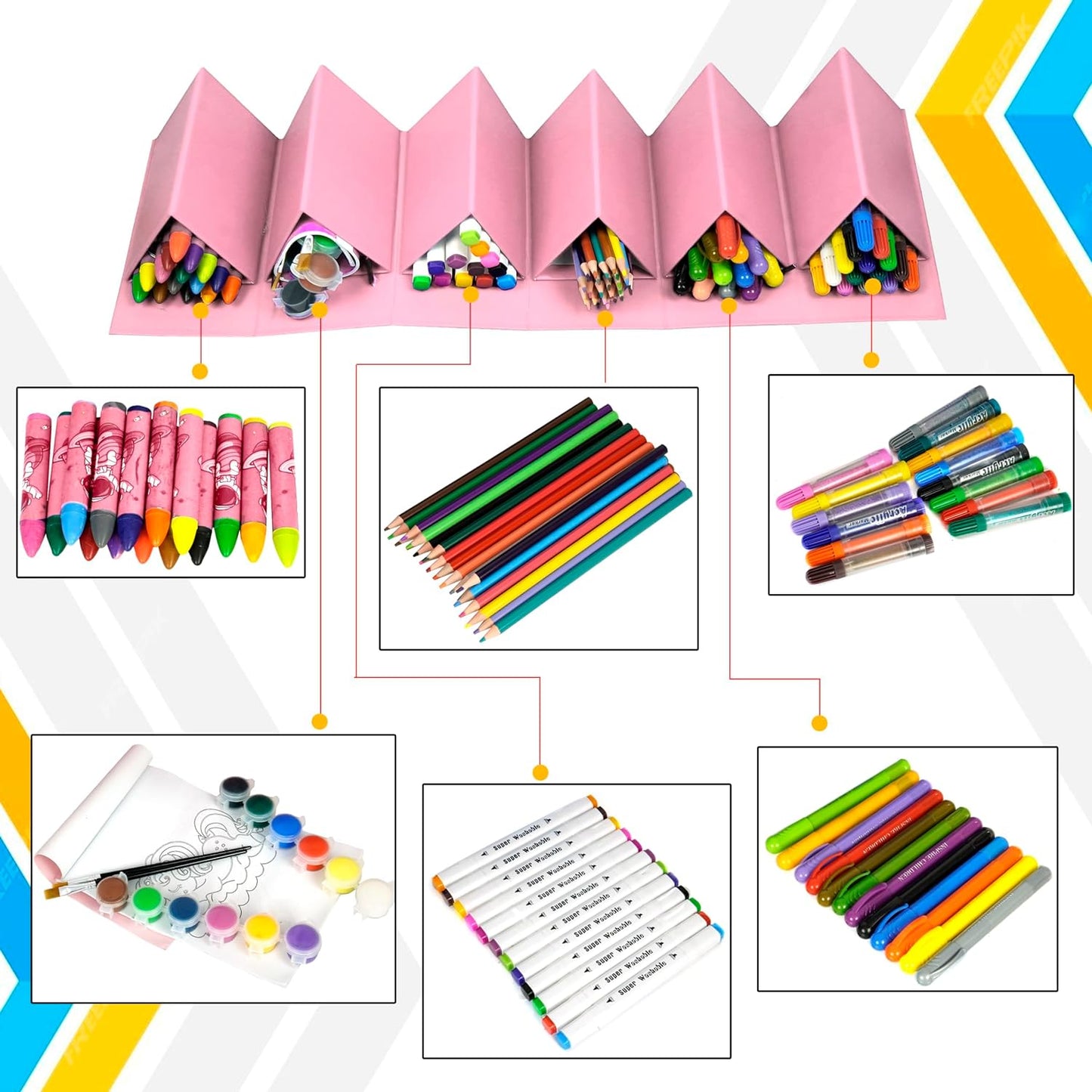 Drawing and Painting Set - 83 Pcs