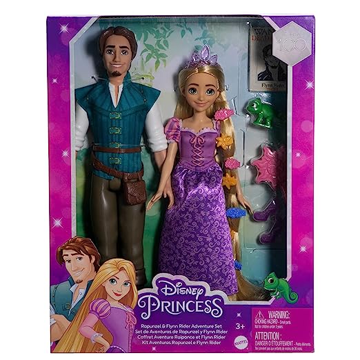 Disney Princess Rapunzel and Flynn Rider Dolls