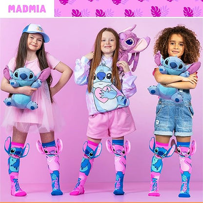 Stitch Knee-High Socks – Colorful Dress-Up Socks for Kids & Adults, Fun Crazy Sock Day Gift