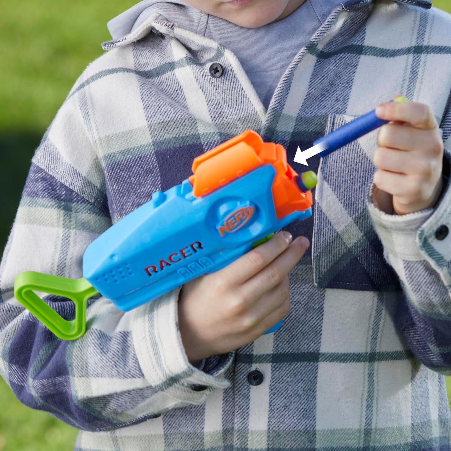 Nerf Elite Junior Racer Easy Play Dart Blaster