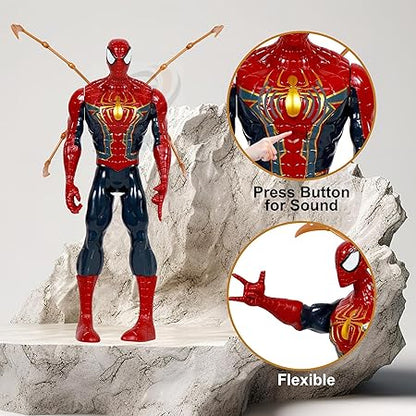 Avengers  Action Figures with Light-Up Chest – Premium Hero Toys with Sound & LED Effect