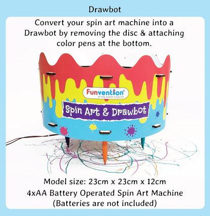 DIY Spin Art Machine & Drawbot Paint Craft Kit