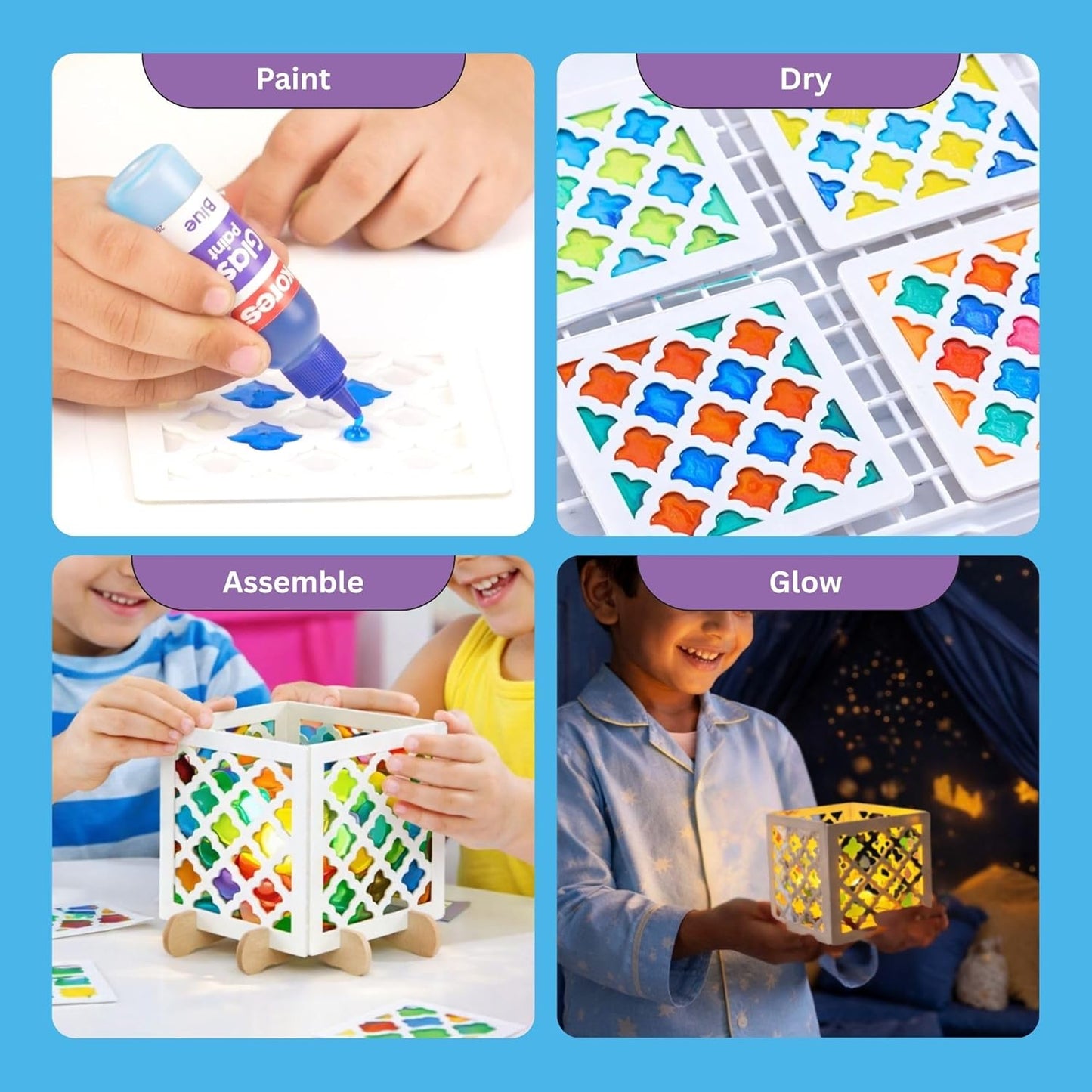 Kores Moroccan Glow Art DIY Lamp Making Kit for Kids (6–14 Years)