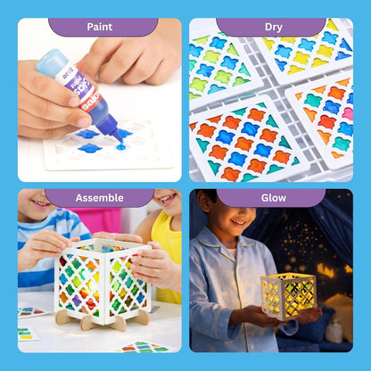 Kores Moroccan Glow Art DIY Lamp Making Kit for Kids (6–14 Years)