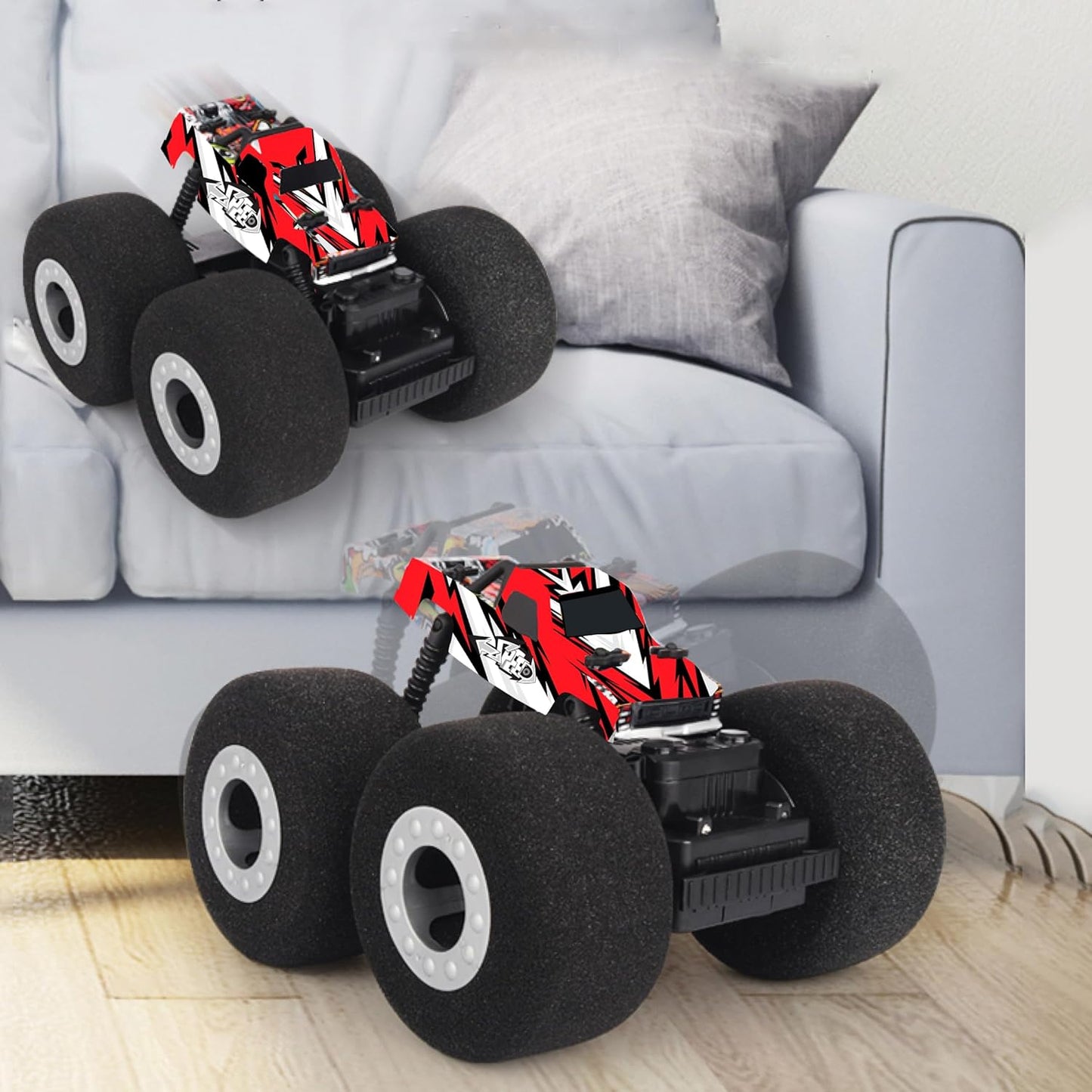 🚗💨Remote control Monster Stunt Truck – High-Speed, 360° Spinning Fun for Kids 6+!