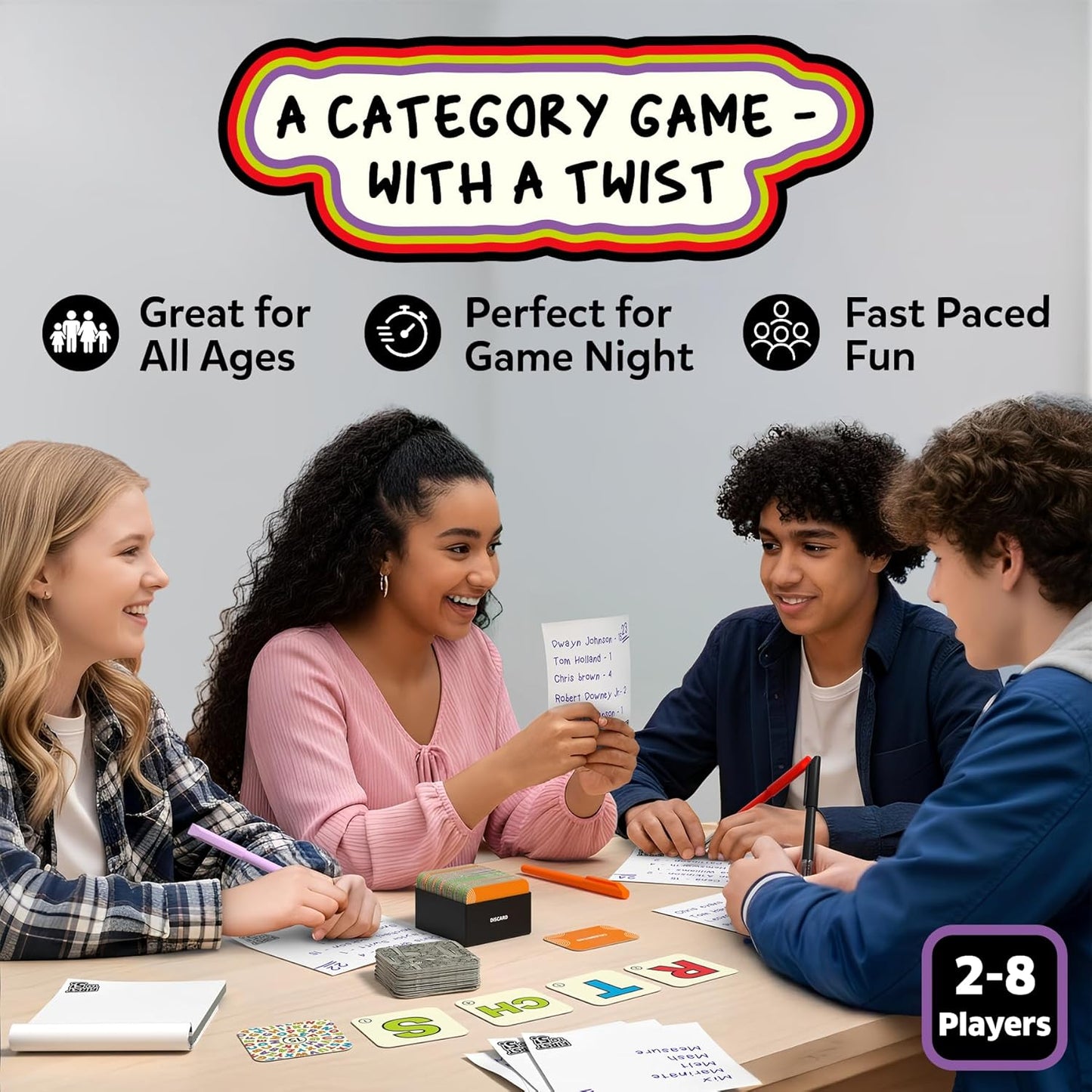 First to 5, Category Game with a Twist