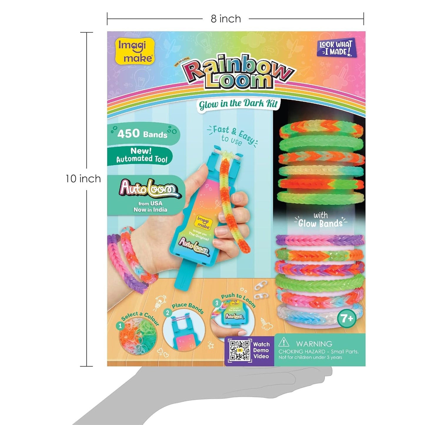 Imagimake Rainbow Loom Glow in the Dark Kit