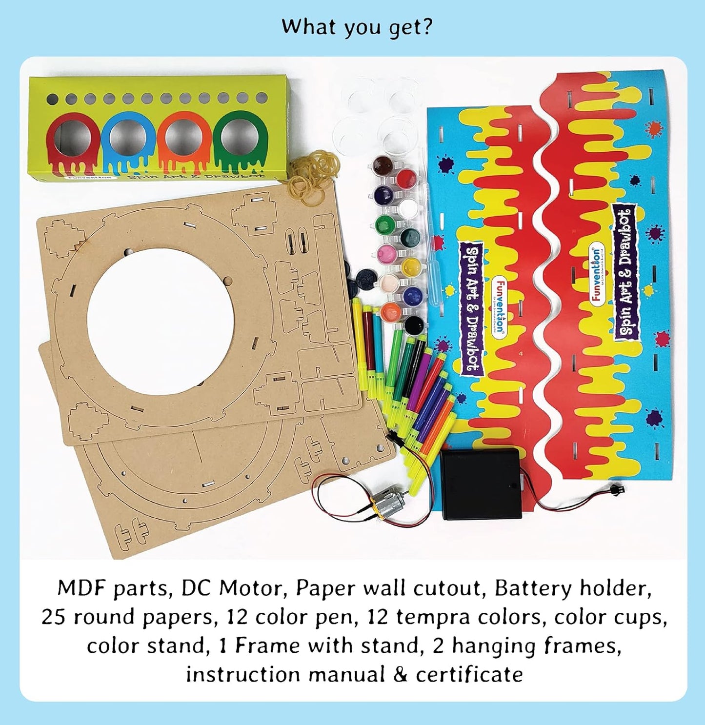 DIY Spin Art Machine & Drawbot Paint Craft Kit