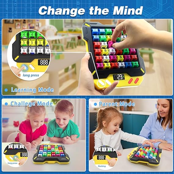 Smart Sudoku Puzzle Game – Electronic 4-in-1 Brain Teaser Console for Kids & Adults 🎮 | 3500+ Logic Challenges 🧩 | STEM Learning Toy | Portable Travel Puzzle Gift for Ages 4+