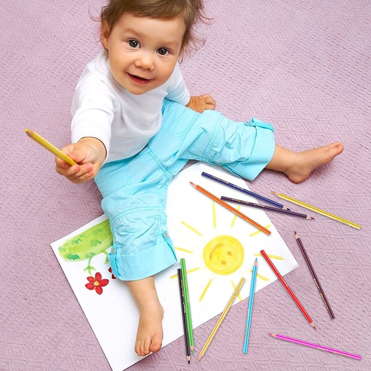 48 Pcs Colour Pencils