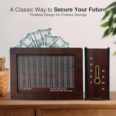 Money Saver Wooden Box – ₹1 Lakh Challenge