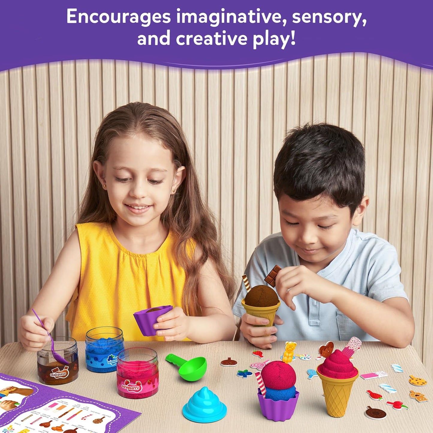 Skillmatics Sandeezy Pretend Play Ice Cream Parlour Set