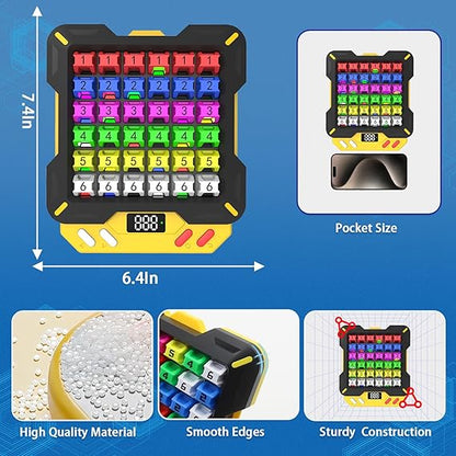 Smart Sudoku Puzzle Game – Electronic 4-in-1 Brain Teaser Console for Kids & Adults 🎮 | 3500+ Logic Challenges 🧩 | STEM Learning Toy | Portable Travel Puzzle Gift for Ages 4+
