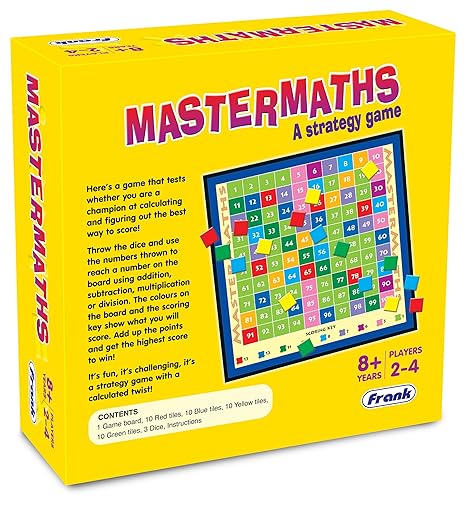 Mastermaths – Educational Math Board Game | Fun With Numbers for Kids Ages 7+ | 2–4 Players