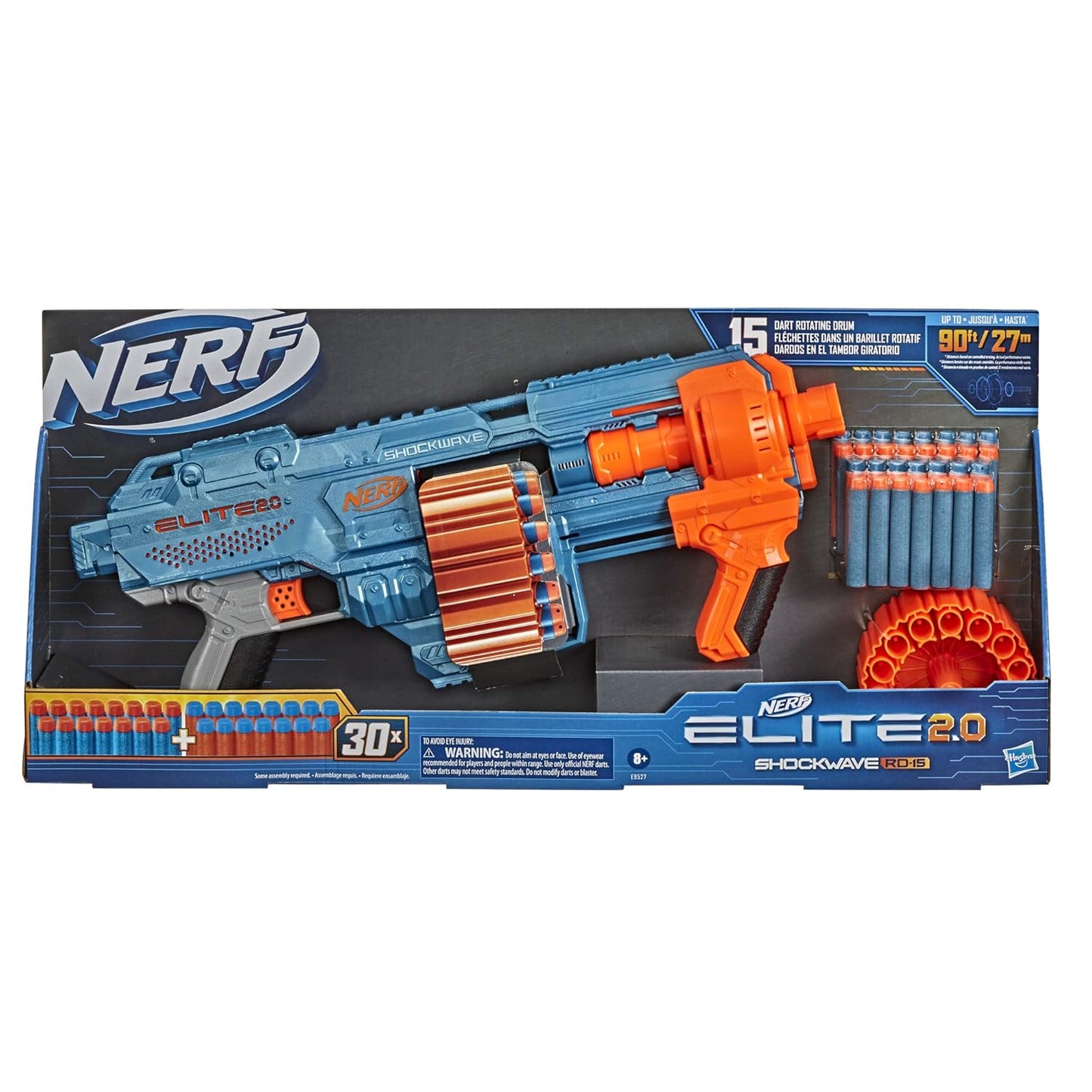 Nerf Elite 2.0 Shockwave Toy Blaster, 30 Darts