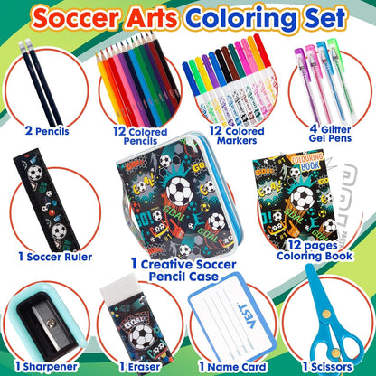 Stationery Art Coloring Set - Zip It Pencil Case