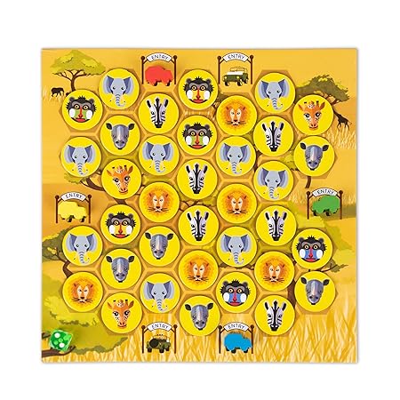 Trunk Works Let’s Go Safari Board Game for Kids