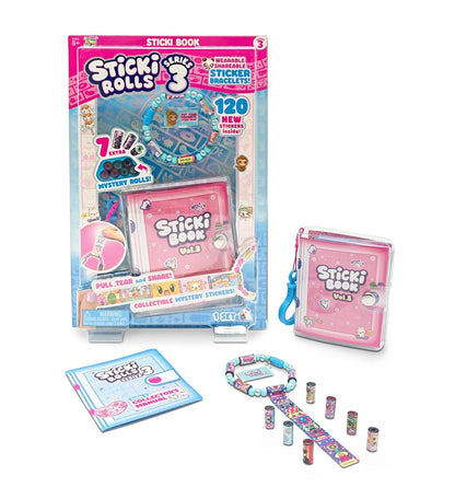 STICKI ROLLS Sticki Book Vol. 3 – Series 3 Sticker Collection Book & Kit