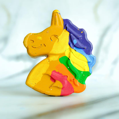 Set of 1 Jumbo Unicorn with 7 Minis Crayons