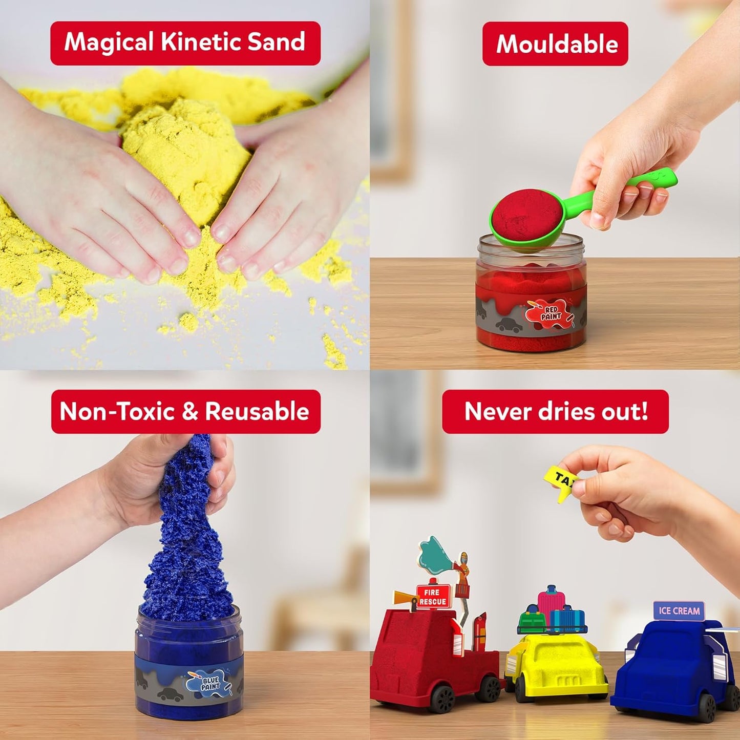 Skillmatics Sandeezy Pretend Play Cars, Trucks & More